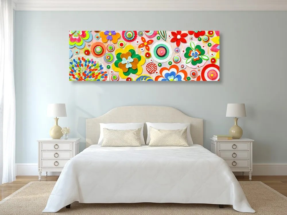 Stampa su tela – Astrazione di fiori