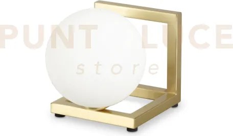 Angolo lampada da tavolo 1 luce attacco g9 in metallo ottone e sfer...