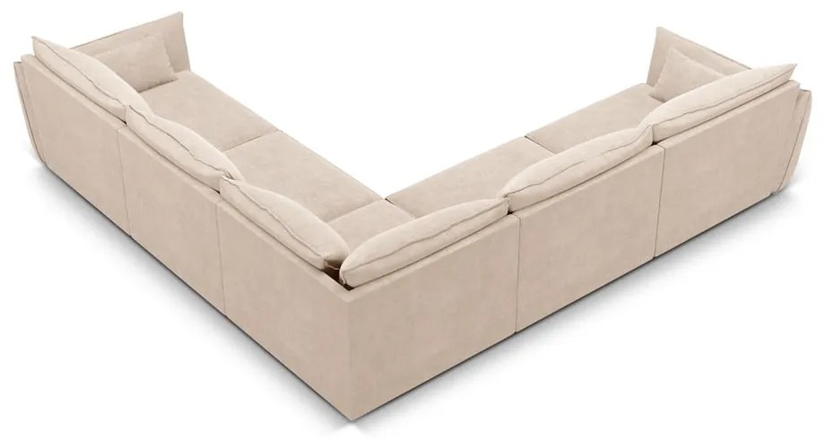 Divano angolare beige (variabile) Vanda - Mazzini Sofas