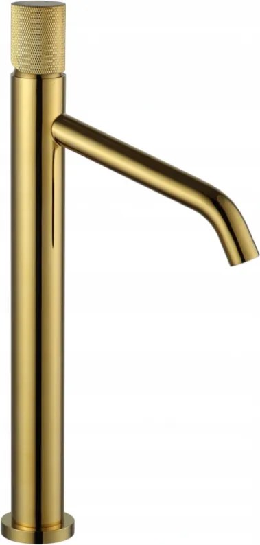 Mexen Rumba One rubinetto alto per lavabo, oro - 73511-50