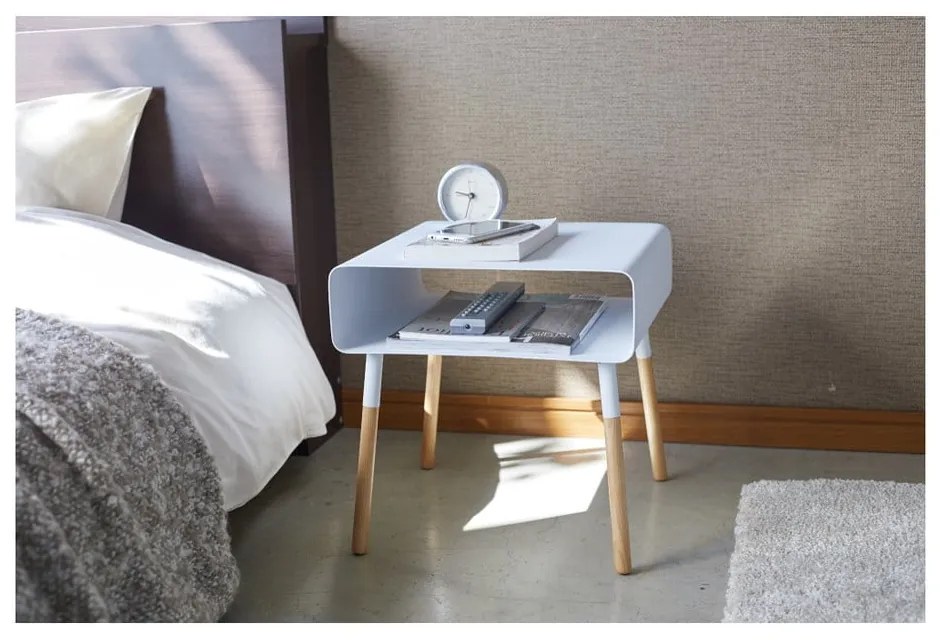 Tavolino bianco, altezza 35 cm Plain - YAMAZAKI