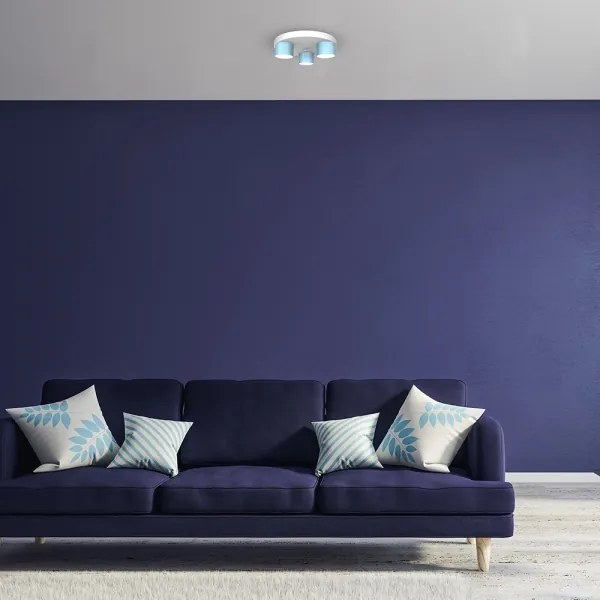 Plafoniera DIXIE 3xGX53/11W/230V blu