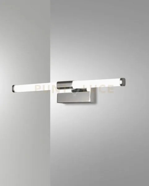 Ago applique cromo da specchio a led 3000k - 8w - 480 lm l.33,5cm ip44