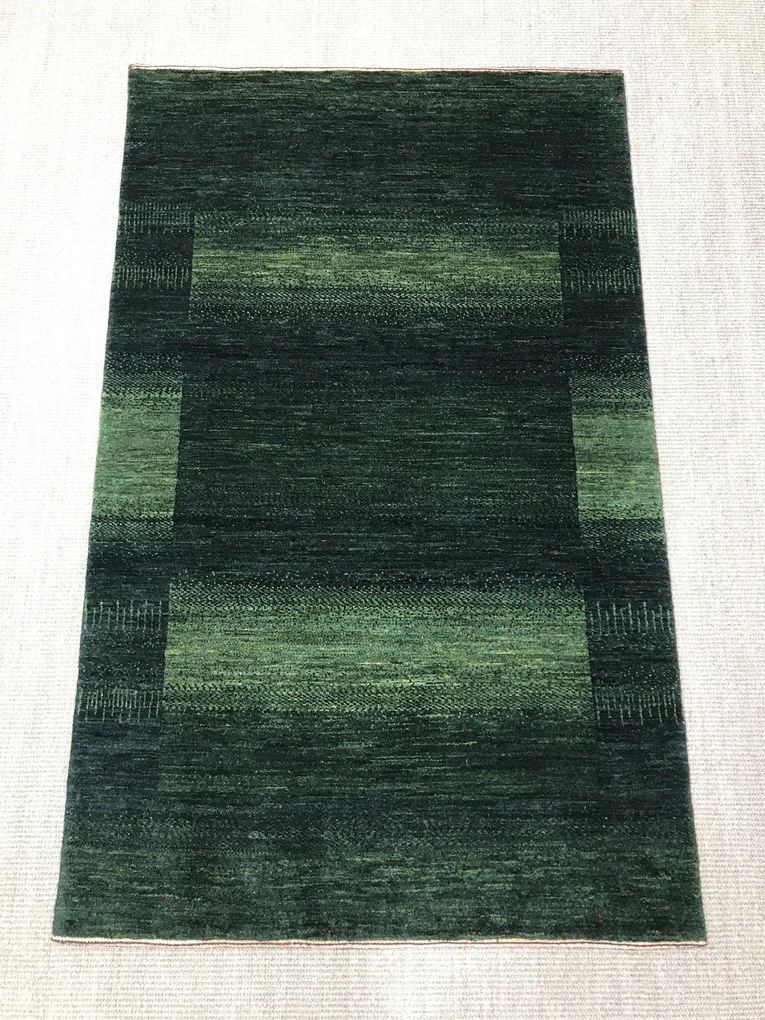 Loribaft Tappeto persiano 90 x 150 Verde (Iran) Annodato A Mano