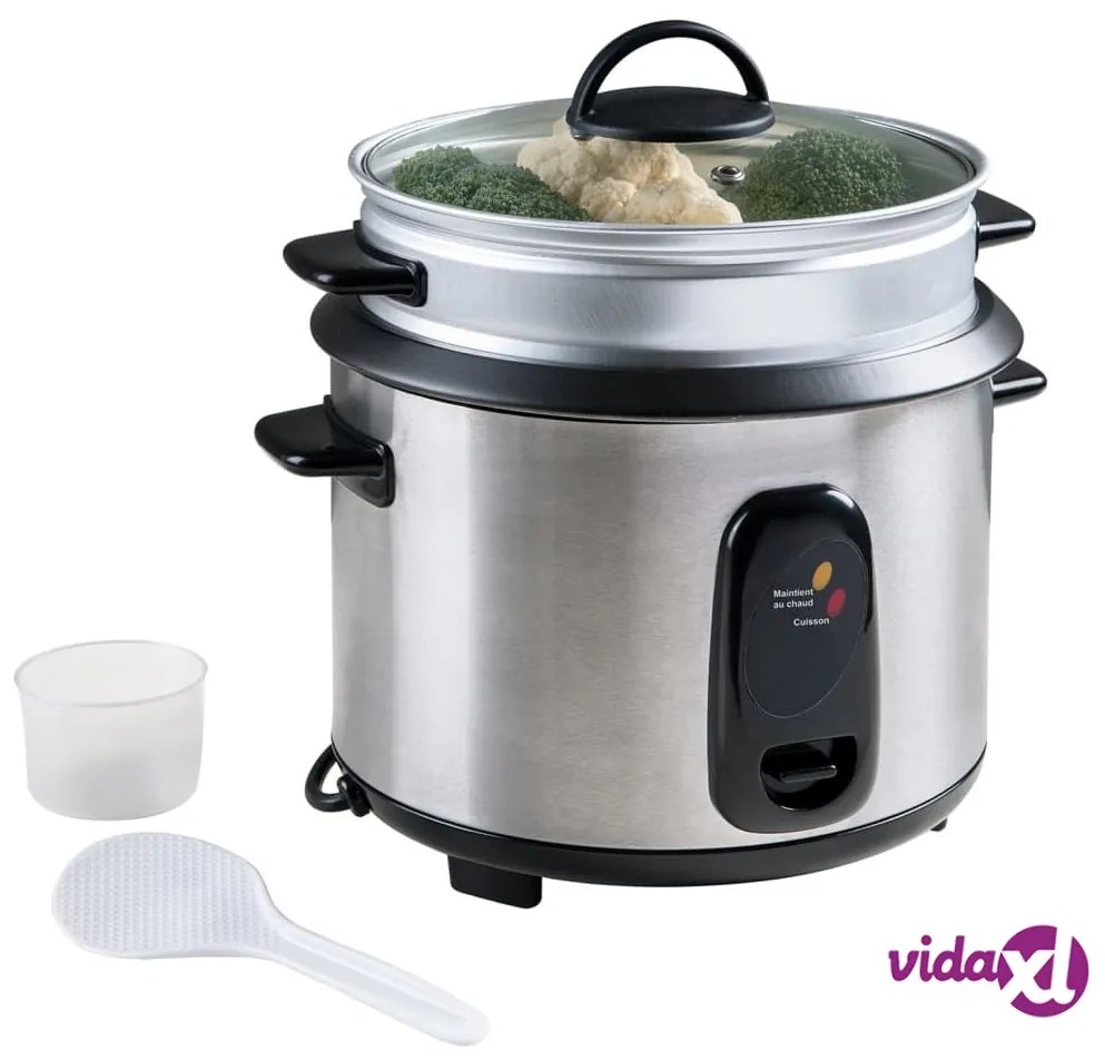 Livoo Cuociriso e Vaporiera per 10 Persone 1,8 L 700 W Argento