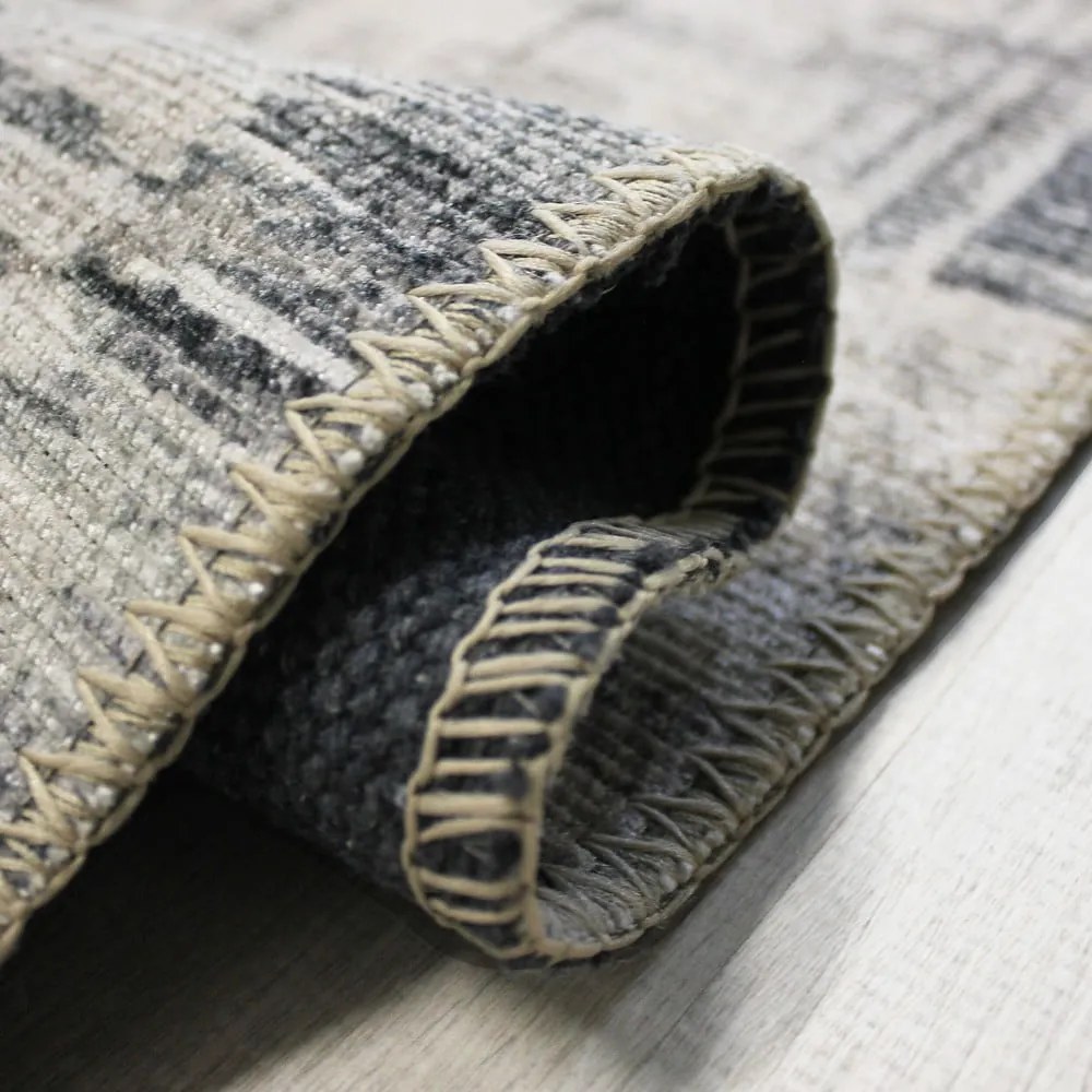 Tappeto grigio lavabile 190x290 cm Silas Abstract – Flair Rugs