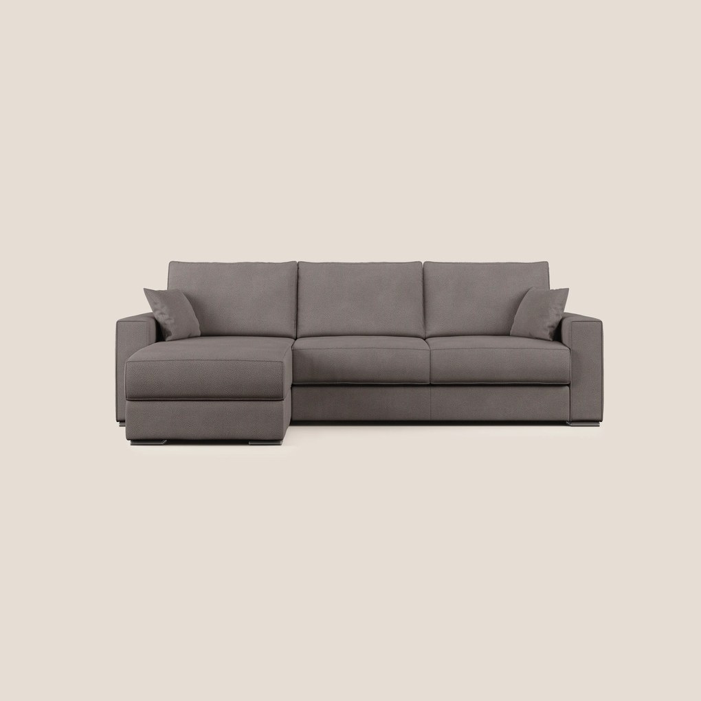 Dream Divano letto angolare in microfibra effetto pelle smacchiabile T15