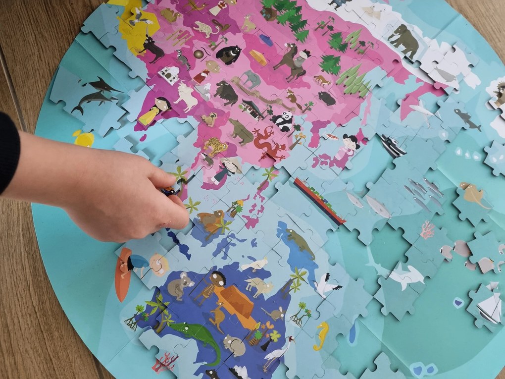 Puzzle fronte/retro – pianeta blu – 208 pezzi