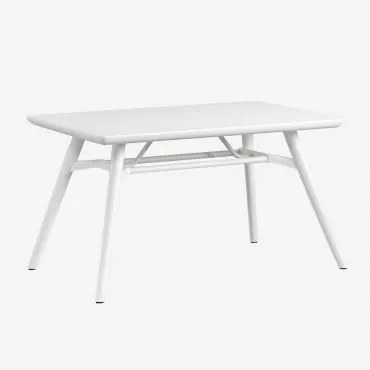 Tavolo Da Giardino Rettangolare (134x78 Cm) Scand Bianco - Sklum