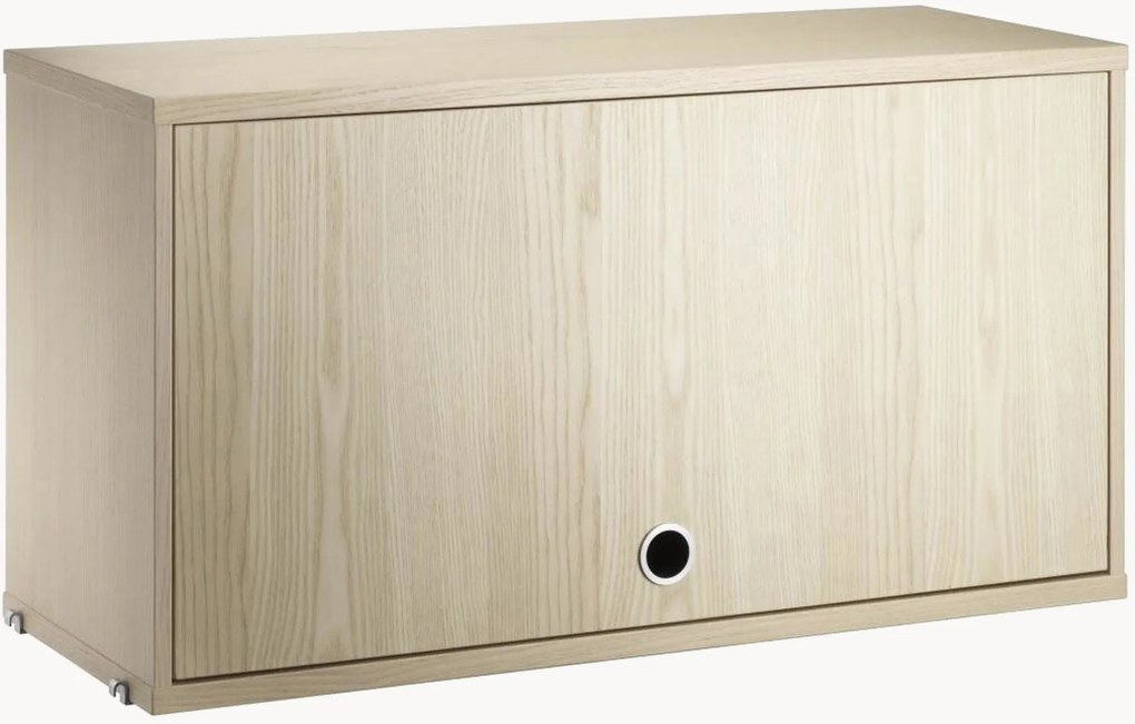 Armadietto con anta ribaltabile String System, larg. 78 x prof. 30 cm