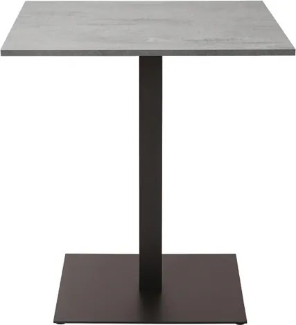Tavolo bar ristorante pub quadrato 60x60 cm con piano laminato Cemento H 107