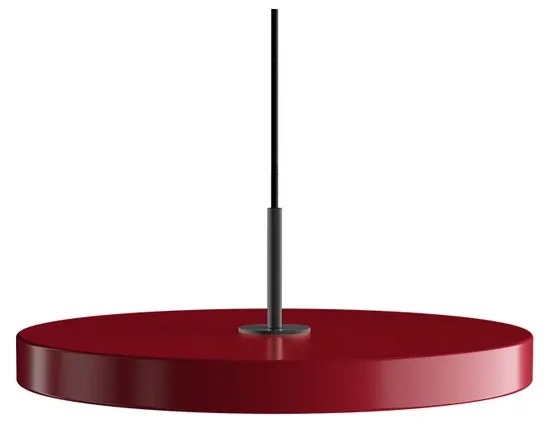 Asteria Plus Lampada a Sospensione Medium Ruby Rosso/Nero Top - UMAGE