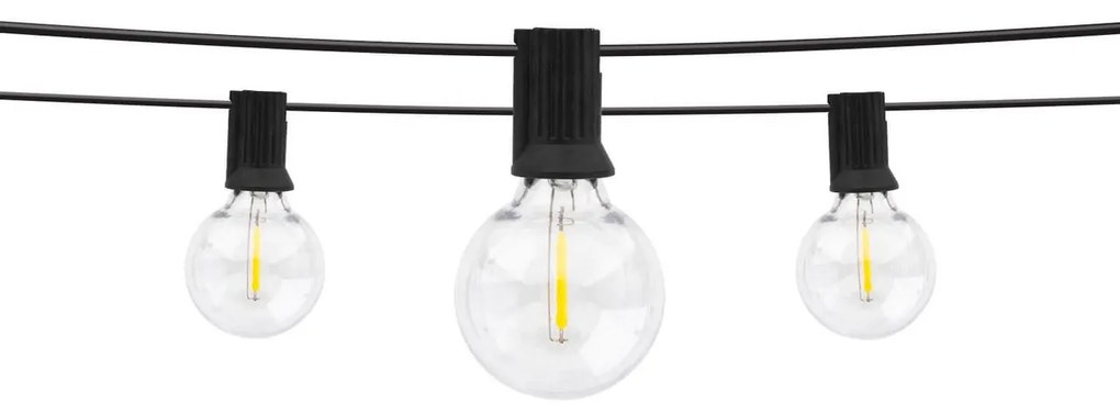 Catenaria SOLARE 10 Lampadine LED 05W Bianco Caldo - 5.5m Colore Bianco Caldo 2.700K