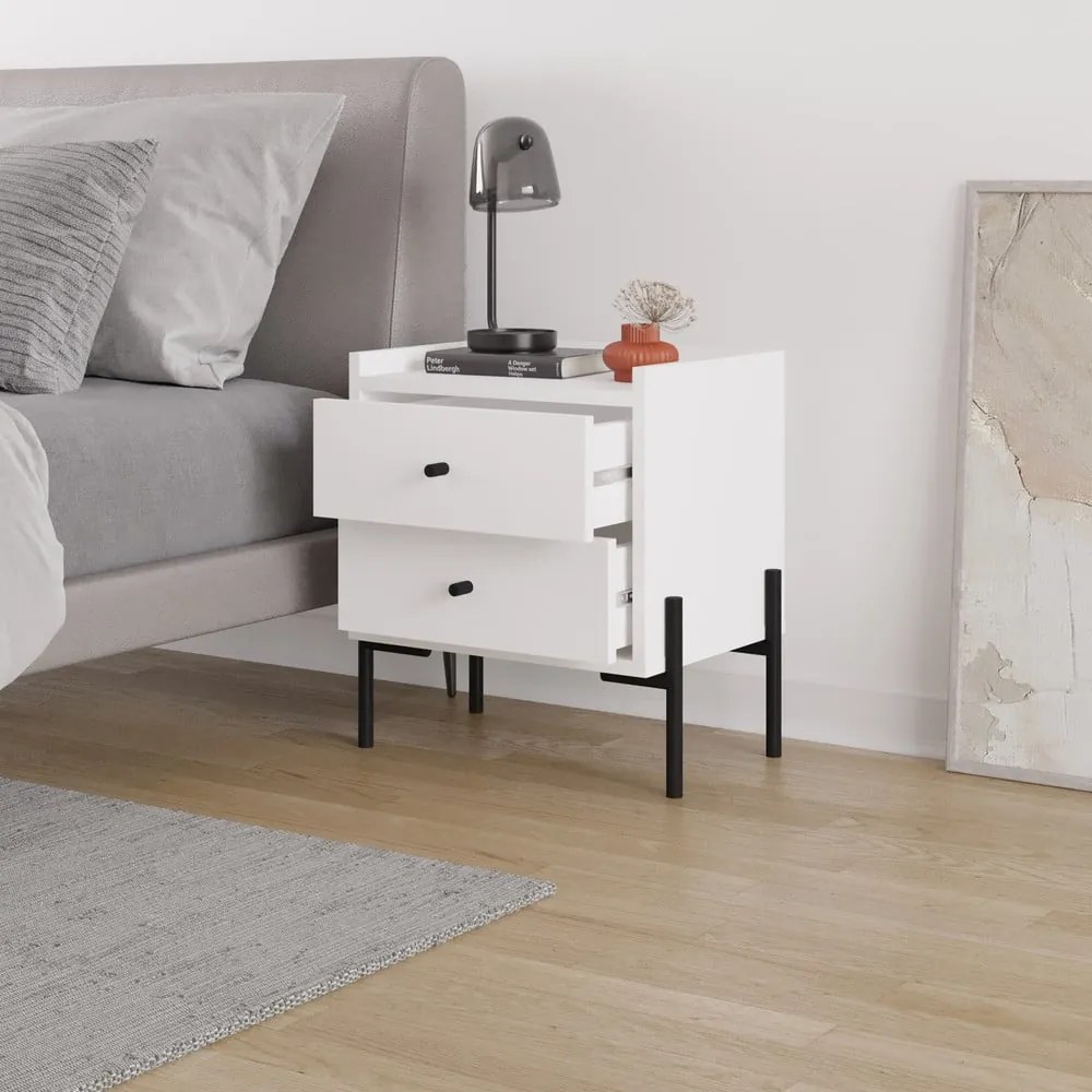 Comodino bianco Mayra - Marckeric