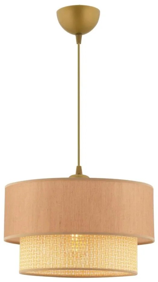 Lampadario a sospensione con cavo ECHO 1xE27/60W/230V beige