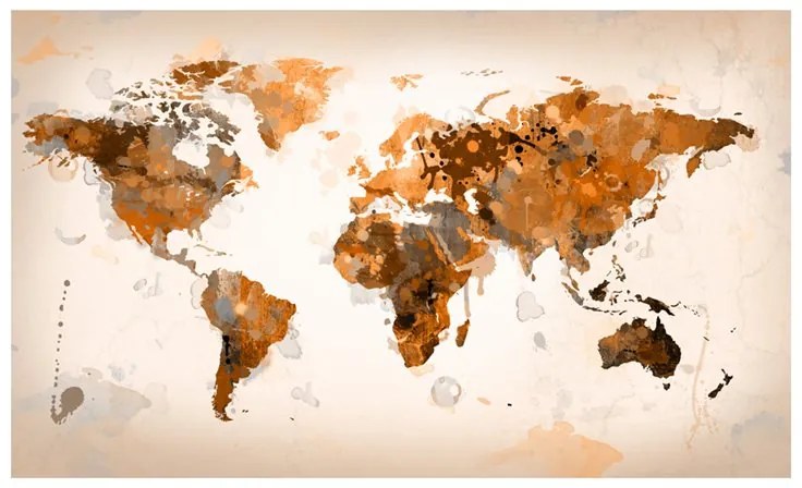 Fotomurale  Mondo di tonalità marroni  Colore Crema, Dimensioni e Misure 450x270