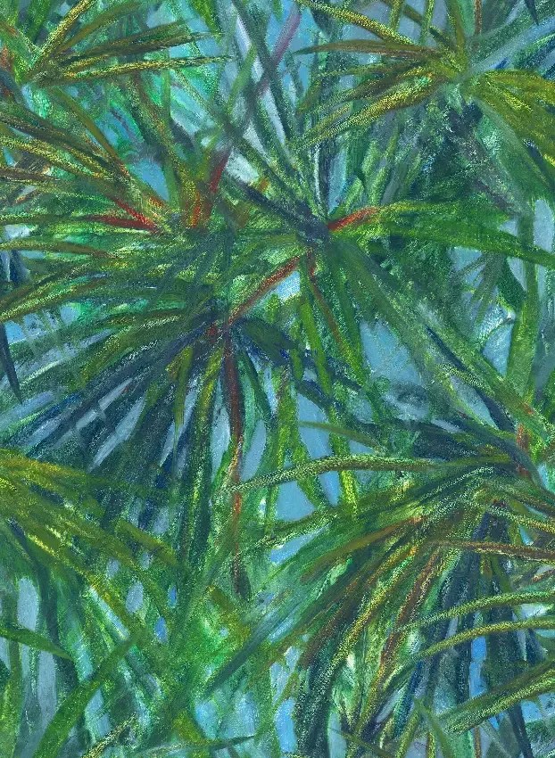 Jannelli & Volpi Wandbild Matira - Green Panel 1