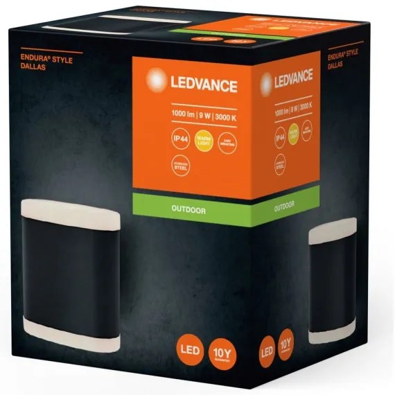 Ledvance - Applique a LED da esterno ENDURA STYLE DALLAS LED/9W/230V IP44