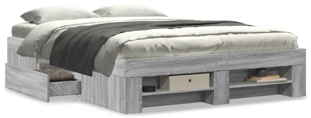 Giroletto Grigio Sonoma 140x200 Cm İn Legno Multistrato /