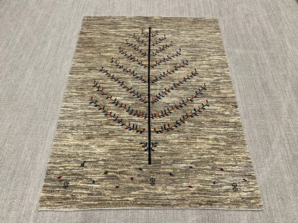 Gabbeh Tappeto 210x160 Beige (Iran) Annodato A Mano