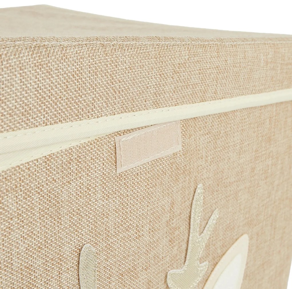 Bieco - Scatola portaoggetti con coperchio - cerbiatto Ella