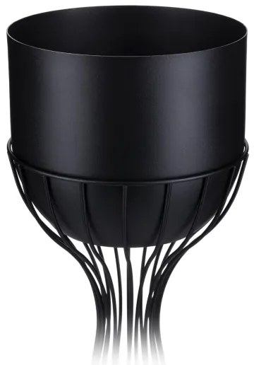 Vaso da fiori in metallo LOFT 56x20 cm nero