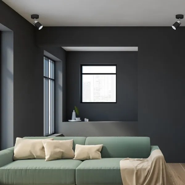 Faretto JOKER 1xGU10/25W/230V nero/cromo lucido