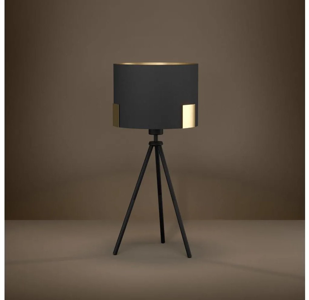 Eglo 39965 - Lampada da tavolo TORTOLA 1xE27/40W/230V nero/oro