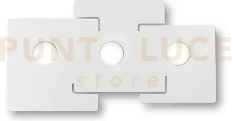 Totem plafoniera bianca 3 luci attacco gx53 lampadine incluse