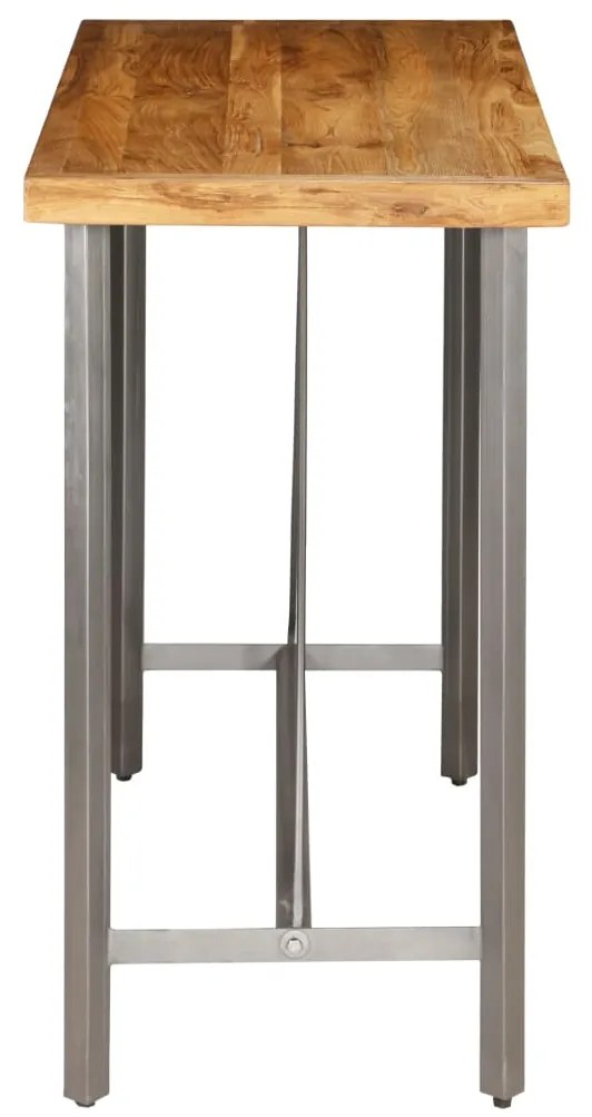 Tavolo da bar teak in massello rigenerato 120x58x106 cm