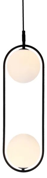 Lampadario a sospensione con filo CORDEL 2xG9/28W/230V nero