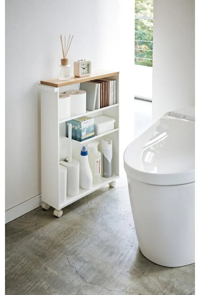 Mobile da bagno bianco in metallo 47,5x81 cm Tower - YAMAZAKI
