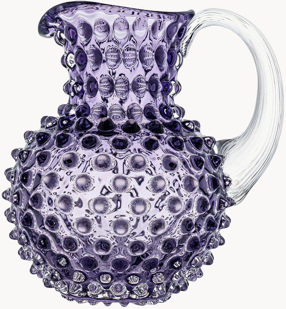 Lattiera in vetro soffiato Opaline Paris Hobnail