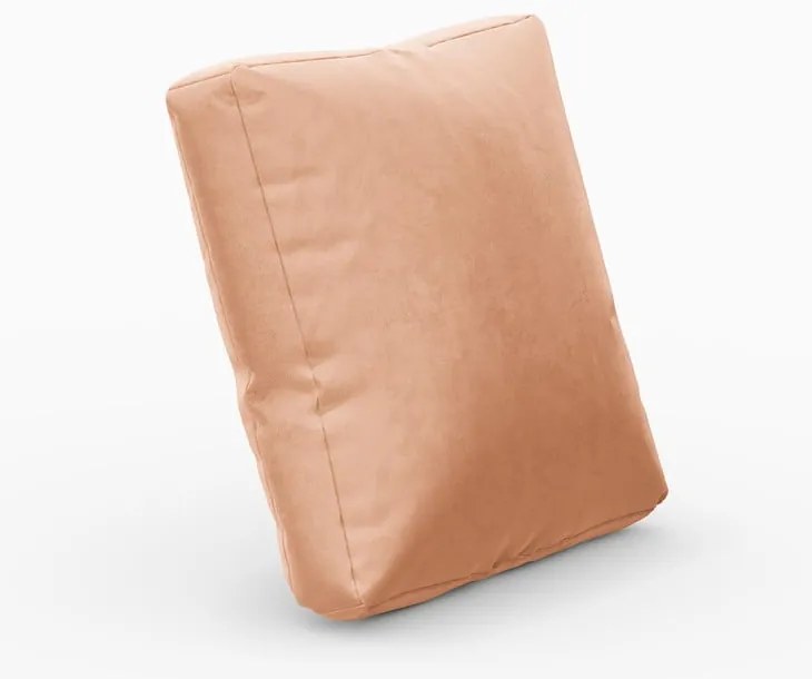 Cuscino in velluto rosa per divano componibile Rome Velvet - Cosmopolitan Design