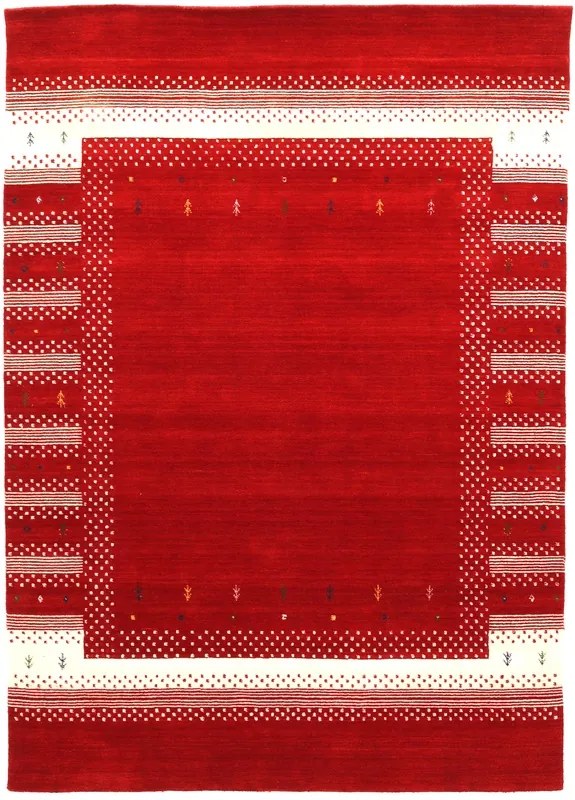 Loribaft Tappeto 300x200 Rosso (Indian) Realizzato A Mano