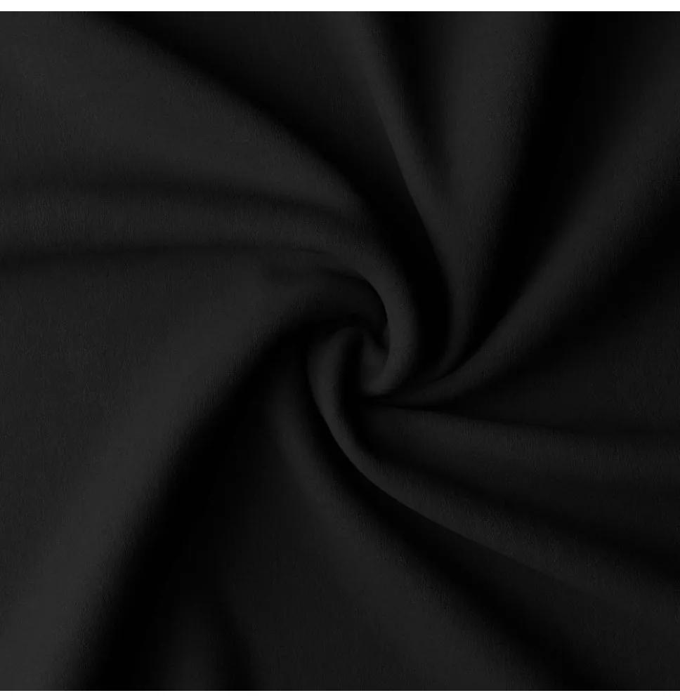 Tenda con nastro e zirconi 140x250 cm nero