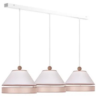 Duolla - Lampadario a sospensione con filo AVIGNON 3xE27/15W/230V bianco/beige