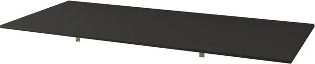 Top per lavabo Domino BADEN HAUS L 101 x H 1 x P 46 cm nero mdf, opaco