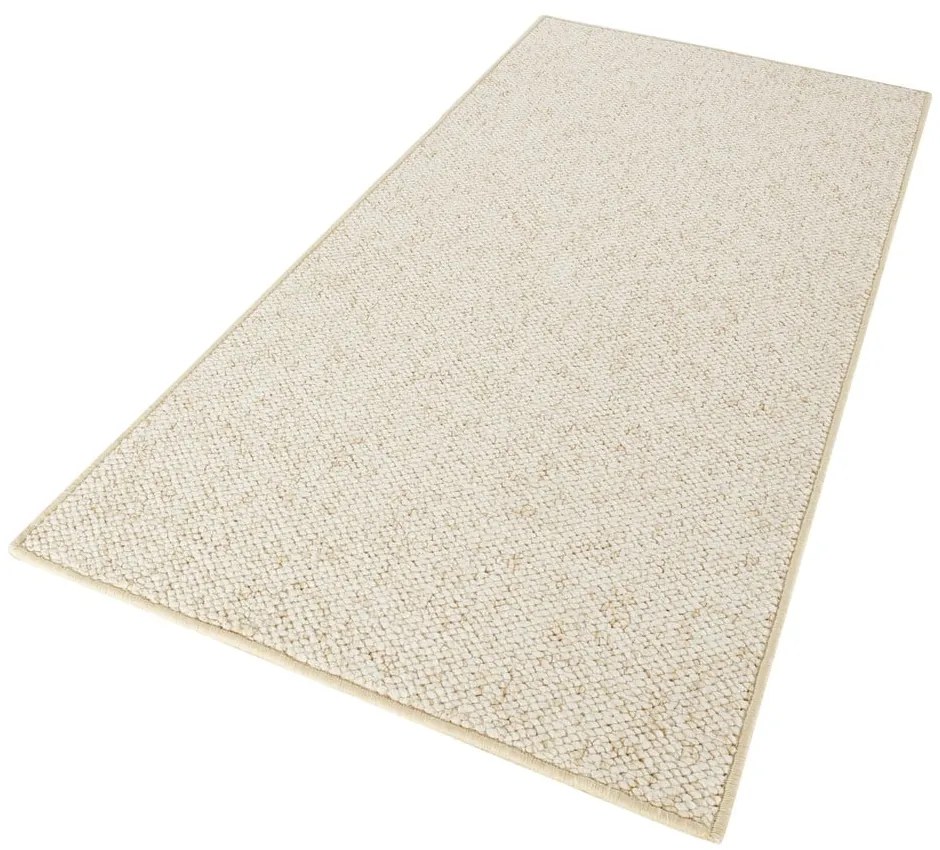 Passatoia color crema 80 x 300 cm Wolly - BT Carpet