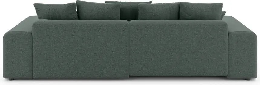 Divano angolare verde scuro allungabile/con contenitore (con composizione variabile) Luma – Ropez
