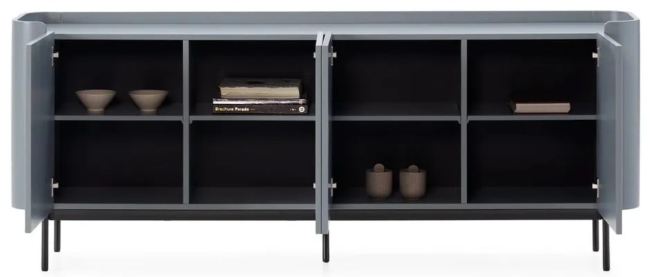 Cassettiera blu polveroso 200x80x40 cm Willa – MOME