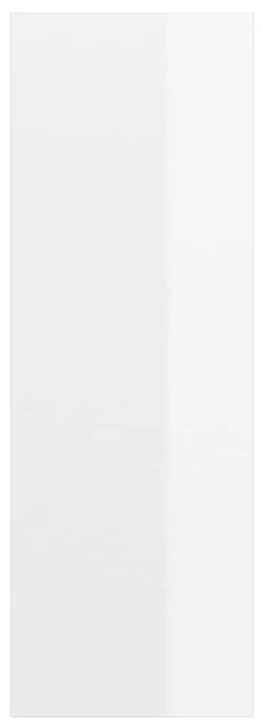 Armadietto a parete per tv bianco lucido 37x37x107cm truciolato