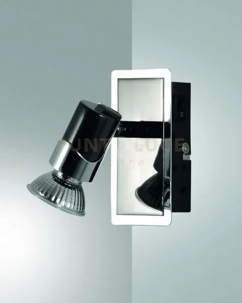 Alice spot  1xgu10 50w cromo nero s/l 2554-81-172