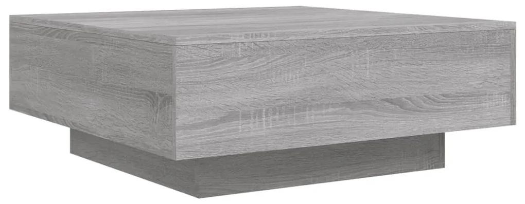 Tavolino da salotto grigio sonoma 80x80x31 cm legno multistrato