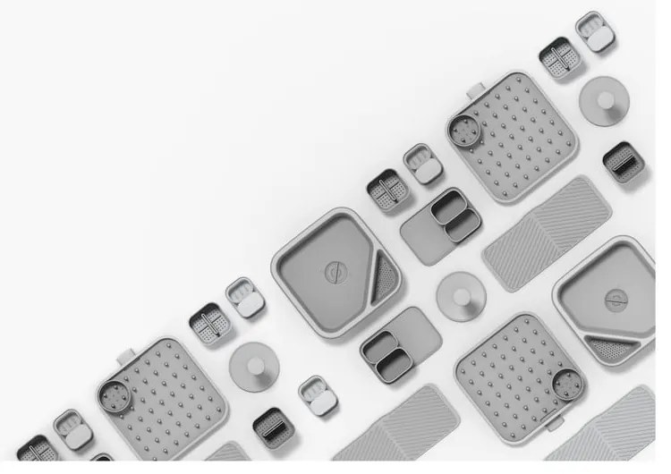 Dispenser di sapone grigio Duo - Joseph Joseph