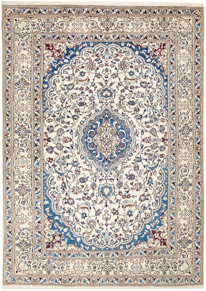 Nain Tappeto 280 x 200 Beige (Iran) Annodato A Mano