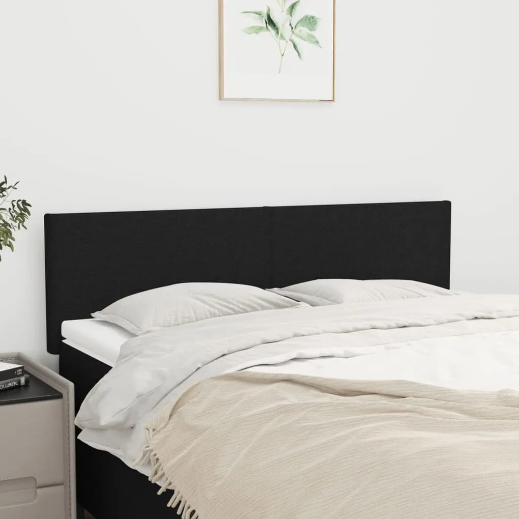 Testiere 2 Pz Nere72x5x78/88 Cm İn Tessuto /