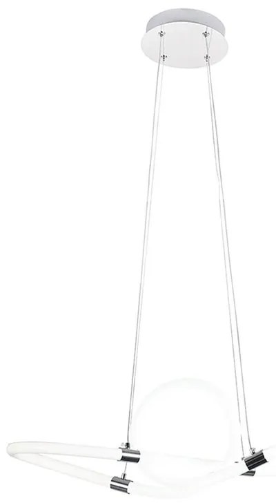 Lampadario LED moderno Handy grigio, luce naturale 3500 lumen, NOVECENTO