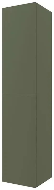 Colonna bagno sospesa 160 cm Melody verde bosco con ante reversibili