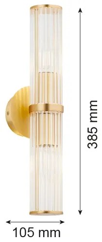 Argon 7203 - Applique HAMPTON 2xE14/7W/230V oro